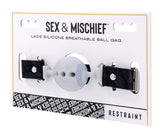 Lace Silicone Breathable Ball Gag